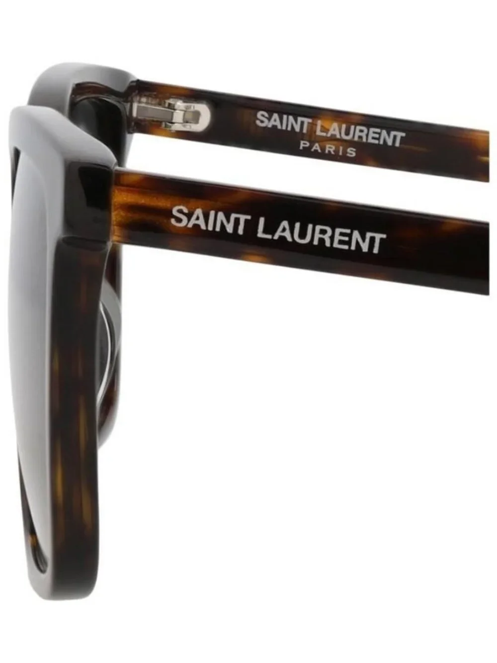 New Saint Laurent Mens Square/Rectangle Havana Havana Smoke Fashion Designer Sun